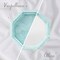 Proposal Ring Storage Box 3 Slots Vintage Velvet Ring Organizer with Detachable Lid Valentine's Day Ring Box (Baby Blue)